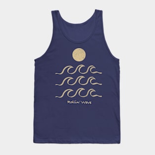 Wave and Sun Landscape Tank Top